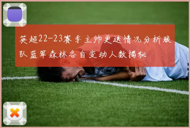 英超22-23赛季主帅更迭情况分析狼队蓝军森林各自变动人数揭秘